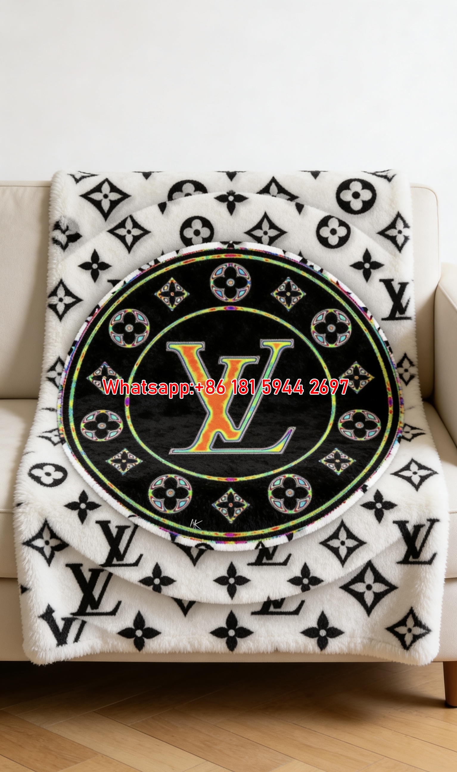 Neon Monogram LV Throw IMG_3140